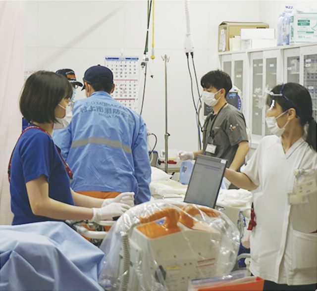 ▲新潟県の病院で救急の診療参加型実習
