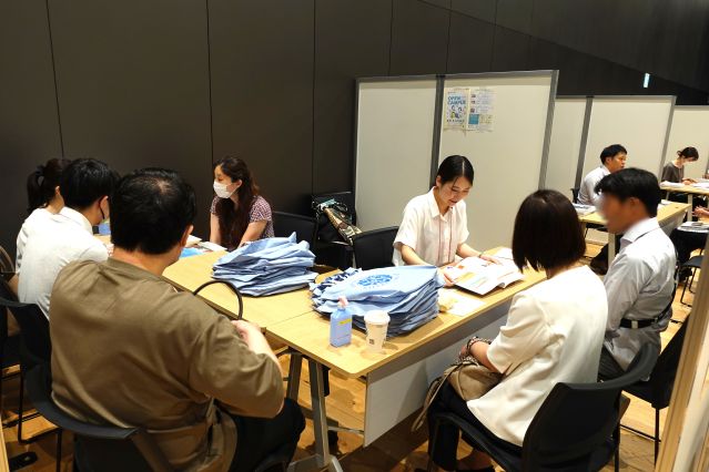 東京会場の個別ボースの様子