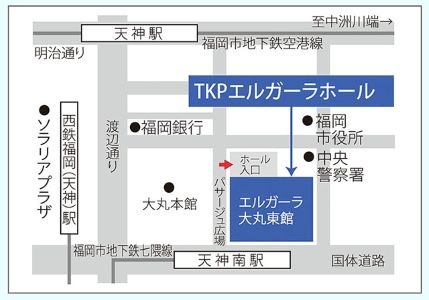 福岡会場の地図