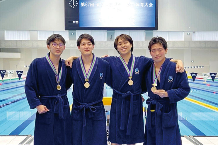 個人・リレー共に東医体の大舞台で優勝を飾った